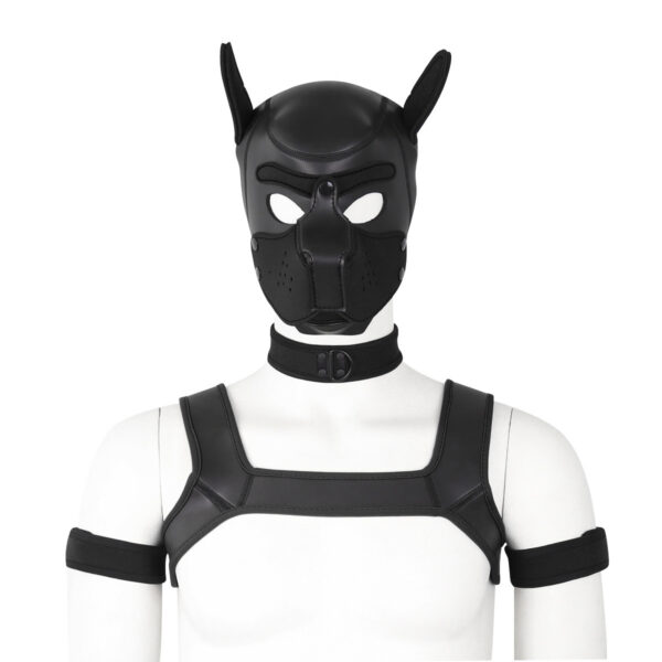 Adult Toy Sponge Dog Headgear Armband Chest Strap Neck Scarf Full Set - Image 3