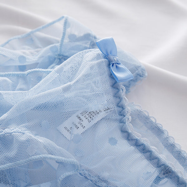 Seamless Cotton Crotch Summer Ice Silk Couple Underwear Set - Image 7