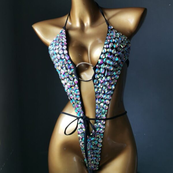 Women's High-end Diamond Nightclub Swimsuit Bikini - Image 3
