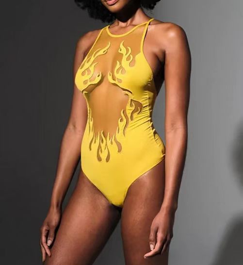 Girls' High Quality Embroidery Fabrics Swimsuit - Image 3