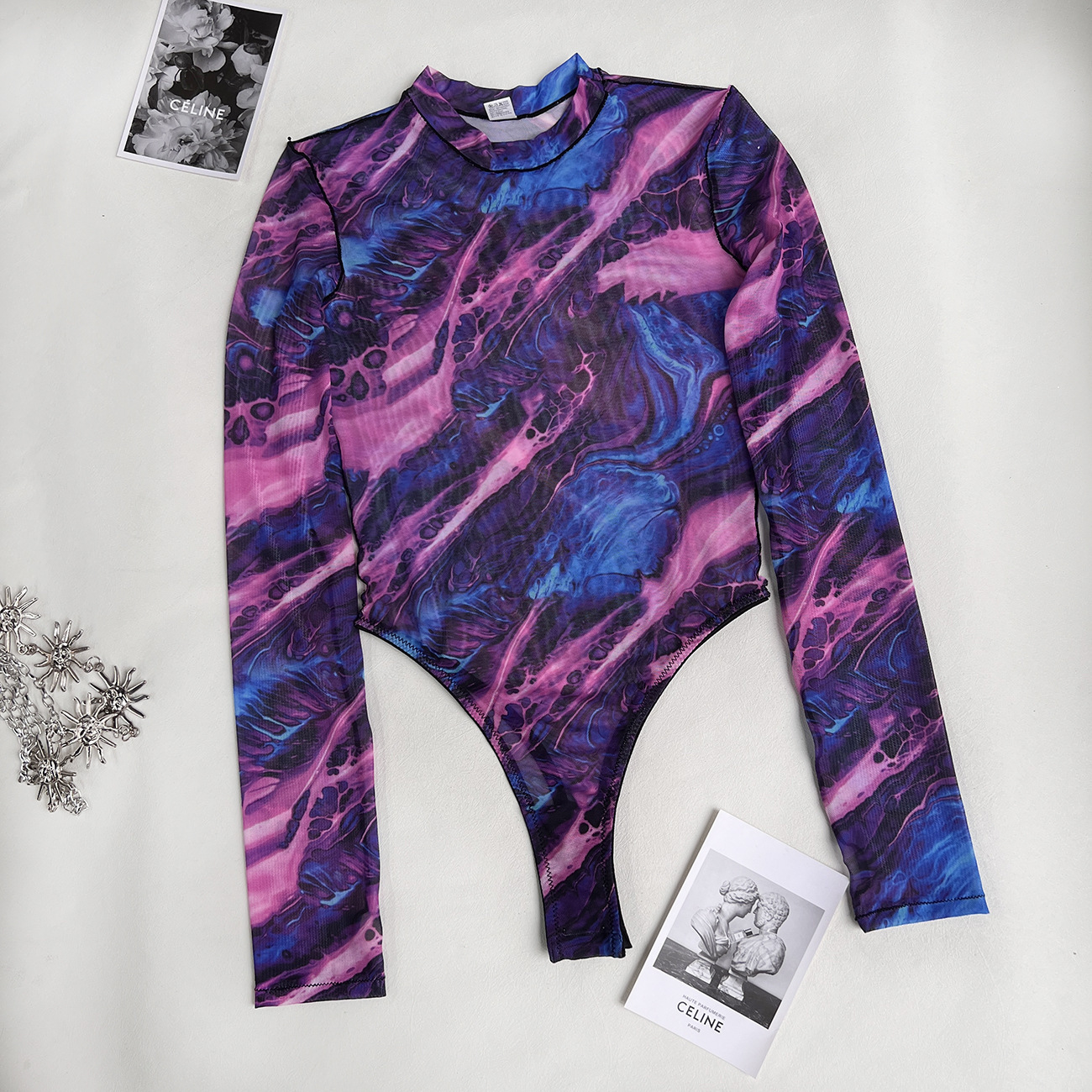 Tie-dye Underwear Jumpsuit Tight Outer Wear - Image 2