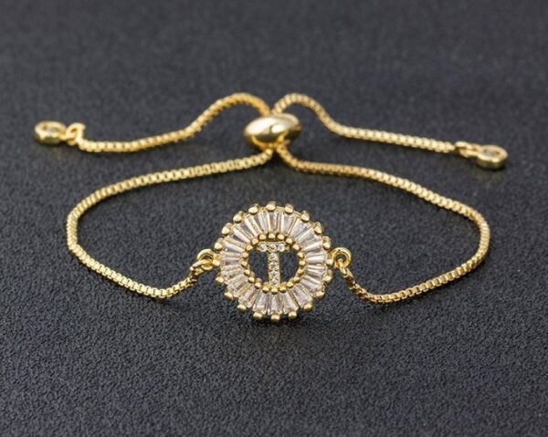 Copper inlaid zircon color message Bracelet - Image 9