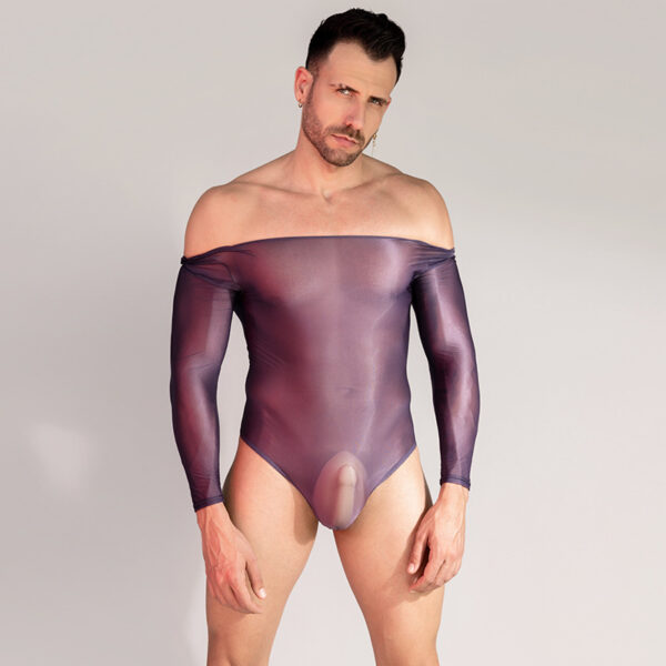 Breathable Tight High Elastic Sexy Long Sleeve Triangle Men's Sexy One-piece - Image 2
