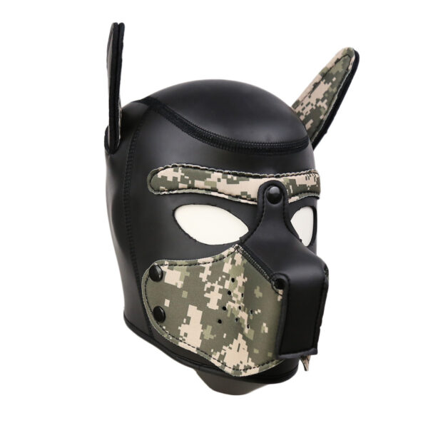 Black rubber sponge training dog headgear stage performance props - Image 10