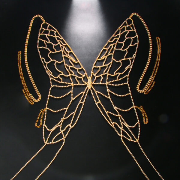 Tassel Body Niche Design Butterfly Chest Chain - Image 4