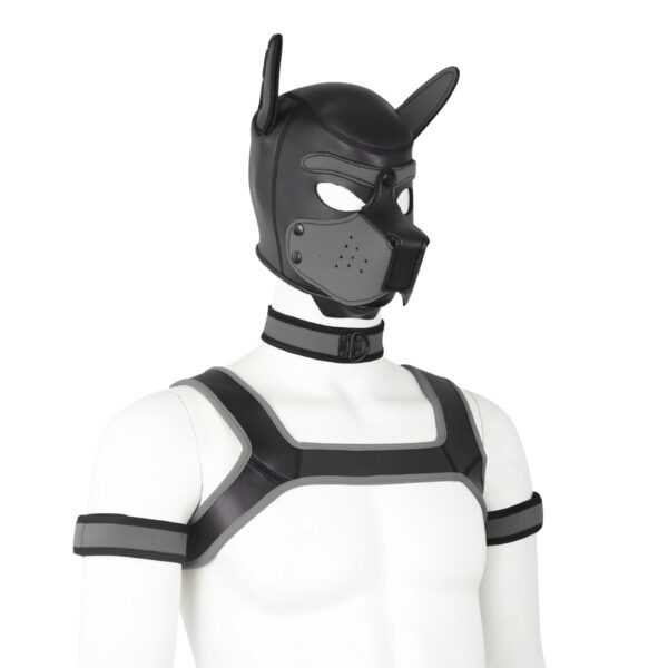 Adult Toy Sponge Dog Headgear Armband Chest Strap Neck Scarf Full Set - Image 9