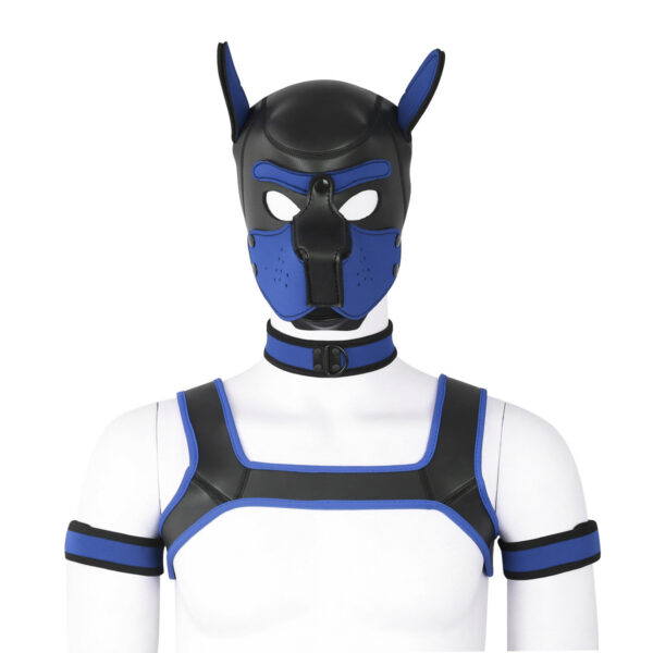 Adult Toy Sponge Dog Headgear Armband Chest Strap Neck Scarf Full Set - Image 4
