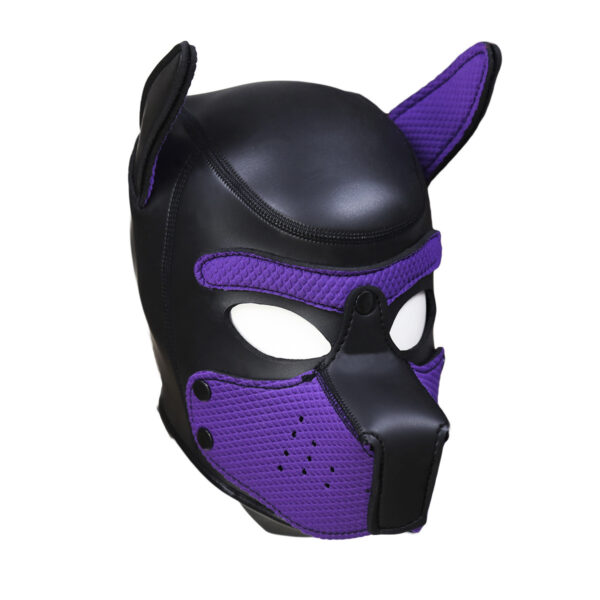 Black rubber sponge training dog headgear stage performance props - Image 5