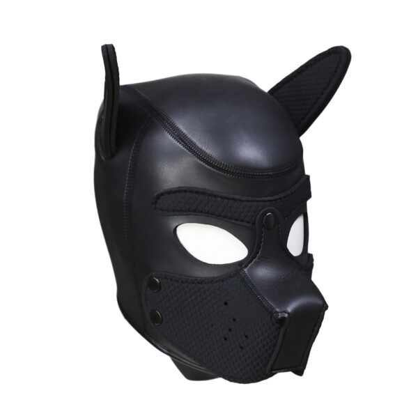 Black rubber sponge training dog headgear stage performance props - Image 4