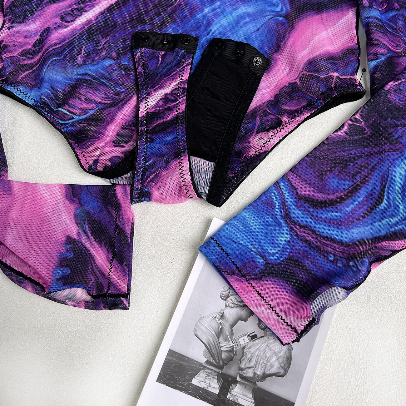 Tie-dye Underwear Jumpsuit Tight Outer Wear - Image 4