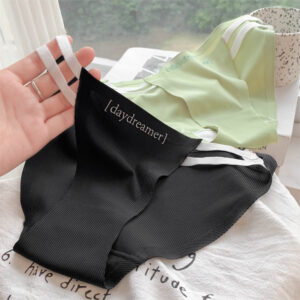 Couple Summer Ice Silk Underwear Japanese High Slit