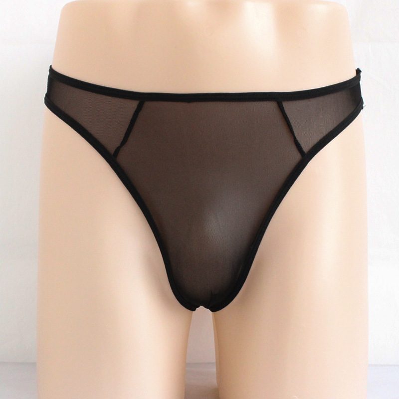 Men's High Elastic Mesh See-through Thin Panties - Image 5