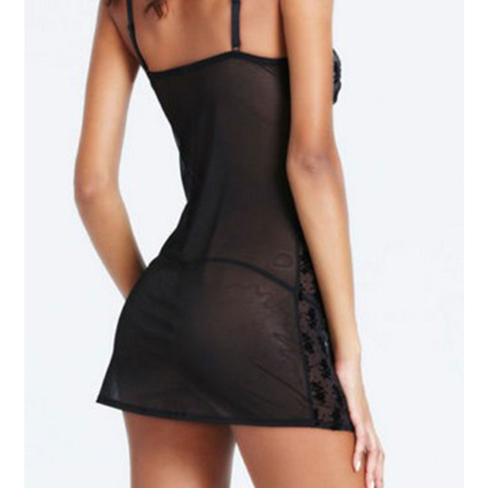 Rose Pattern Lingerie Lace Temptation Lingerie - Image 3