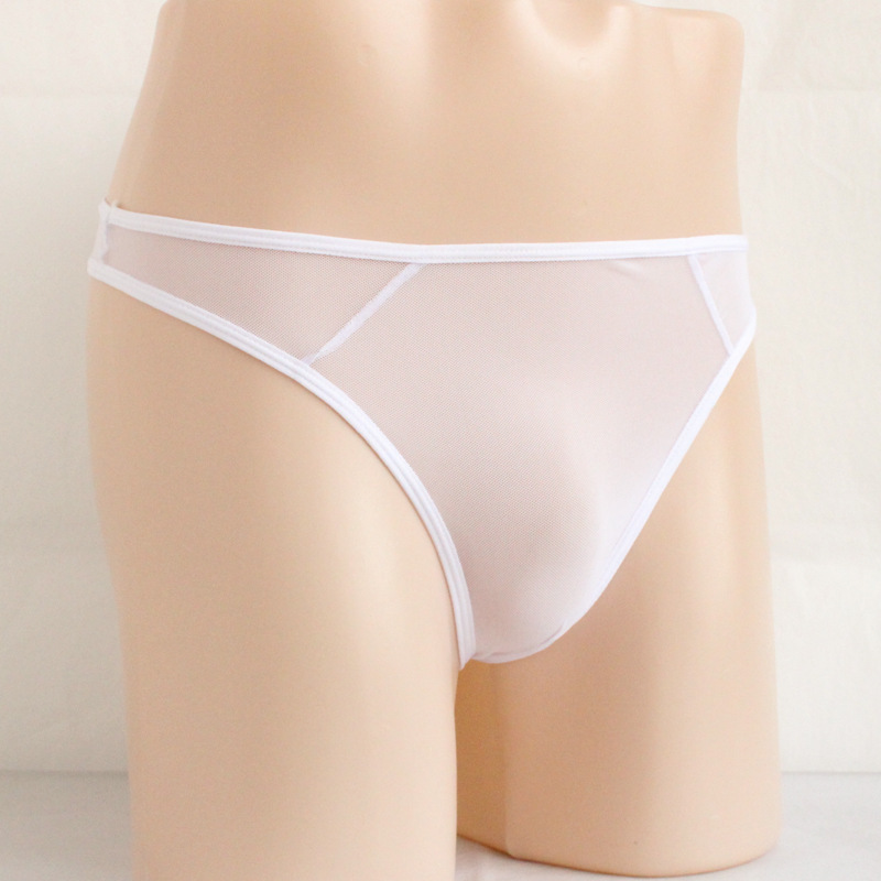 Men's High Elastic Mesh See-through Thin Panties - Image 6
