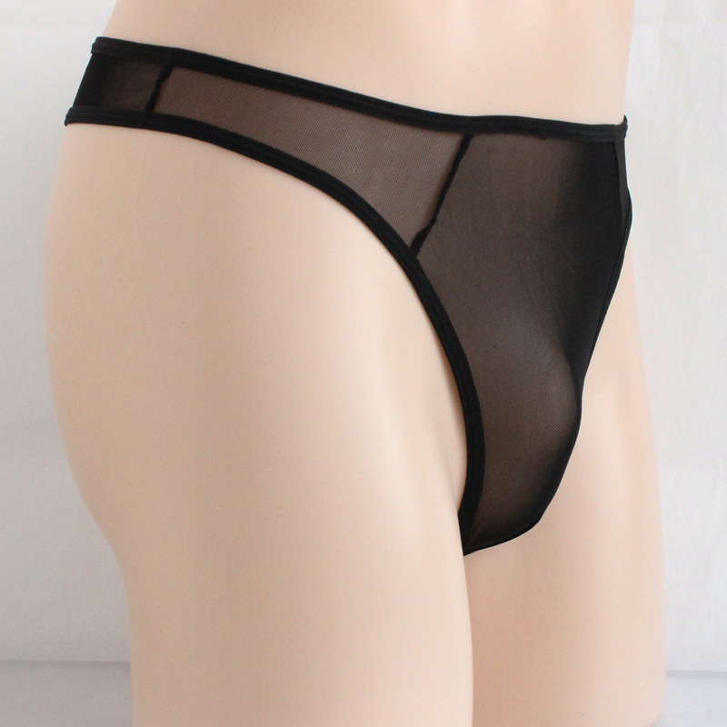Men's High Elastic Mesh See-through Thin Panties - Image 8