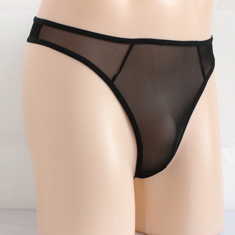 Men's High Elastic Mesh See-through Thin Panties - Image 7